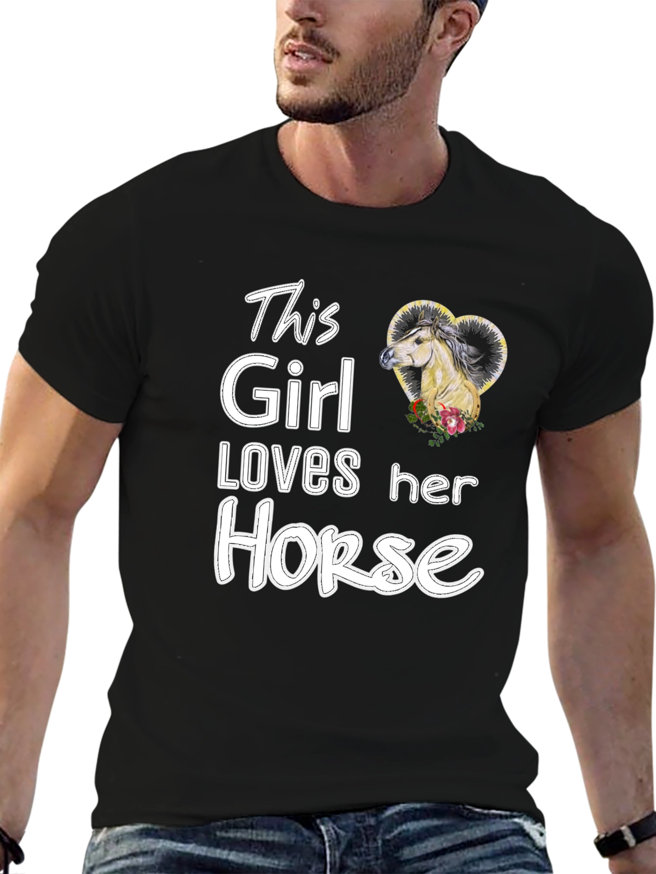 This Girl Loves Her Horse - Graphic Tee