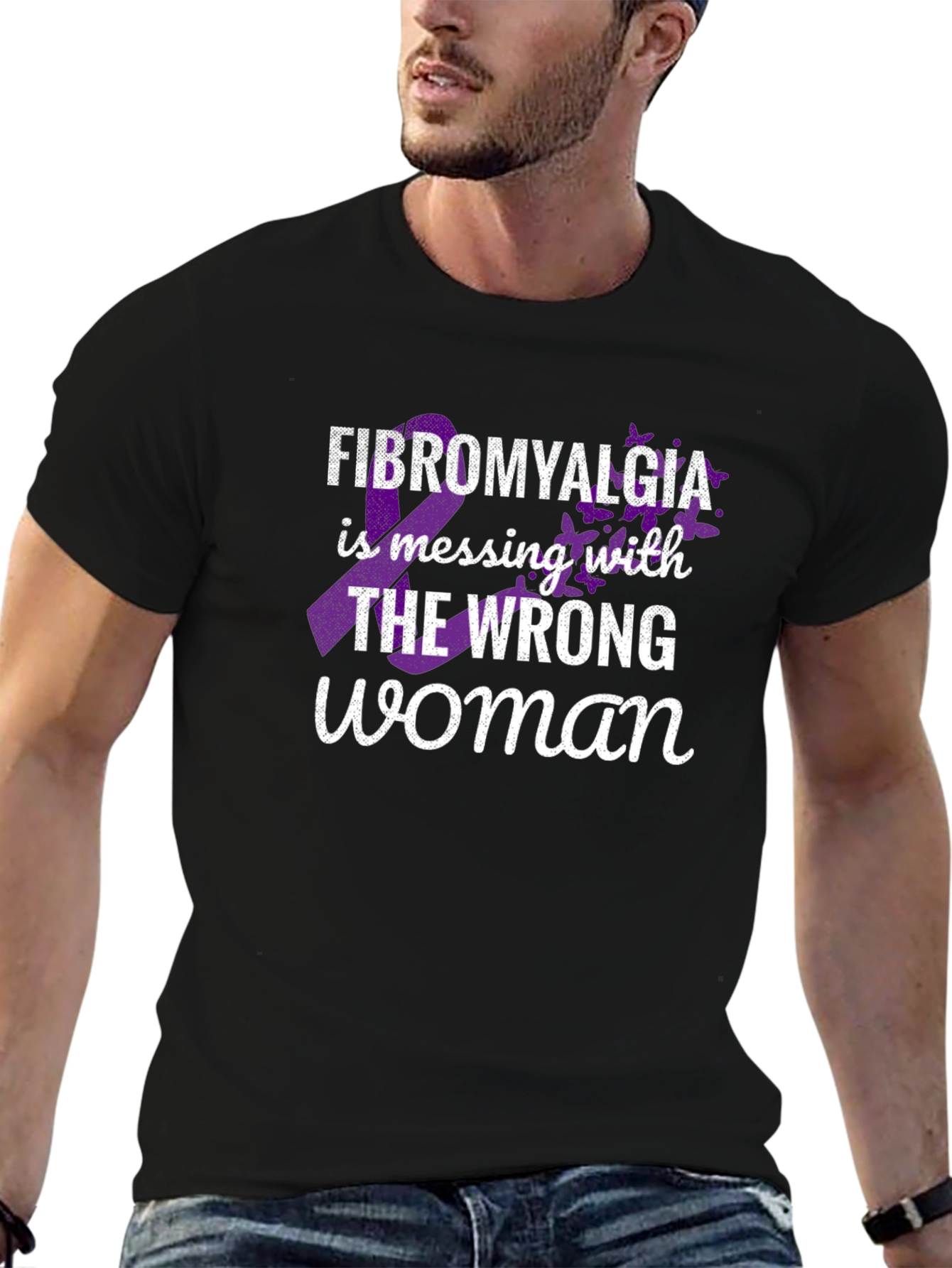 Fibromyalgia Awareness T-Shirt - Wrong Woman