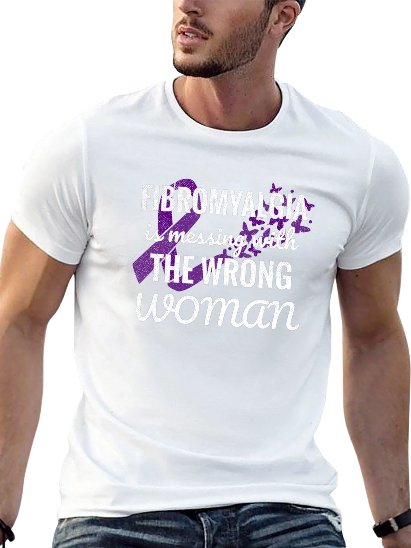 Fibromyalgia Awareness T-Shirt - Wrong Woman