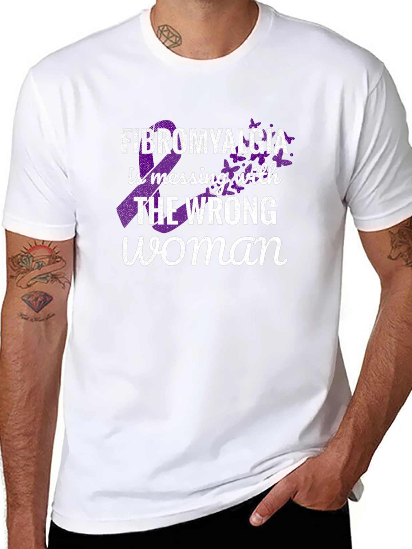Fibromyalgia Awareness T-Shirt - Wrong Woman