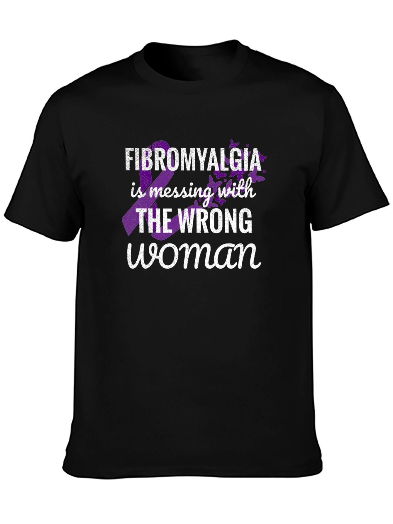 Fibromyalgia Awareness T-Shirt - Wrong Woman