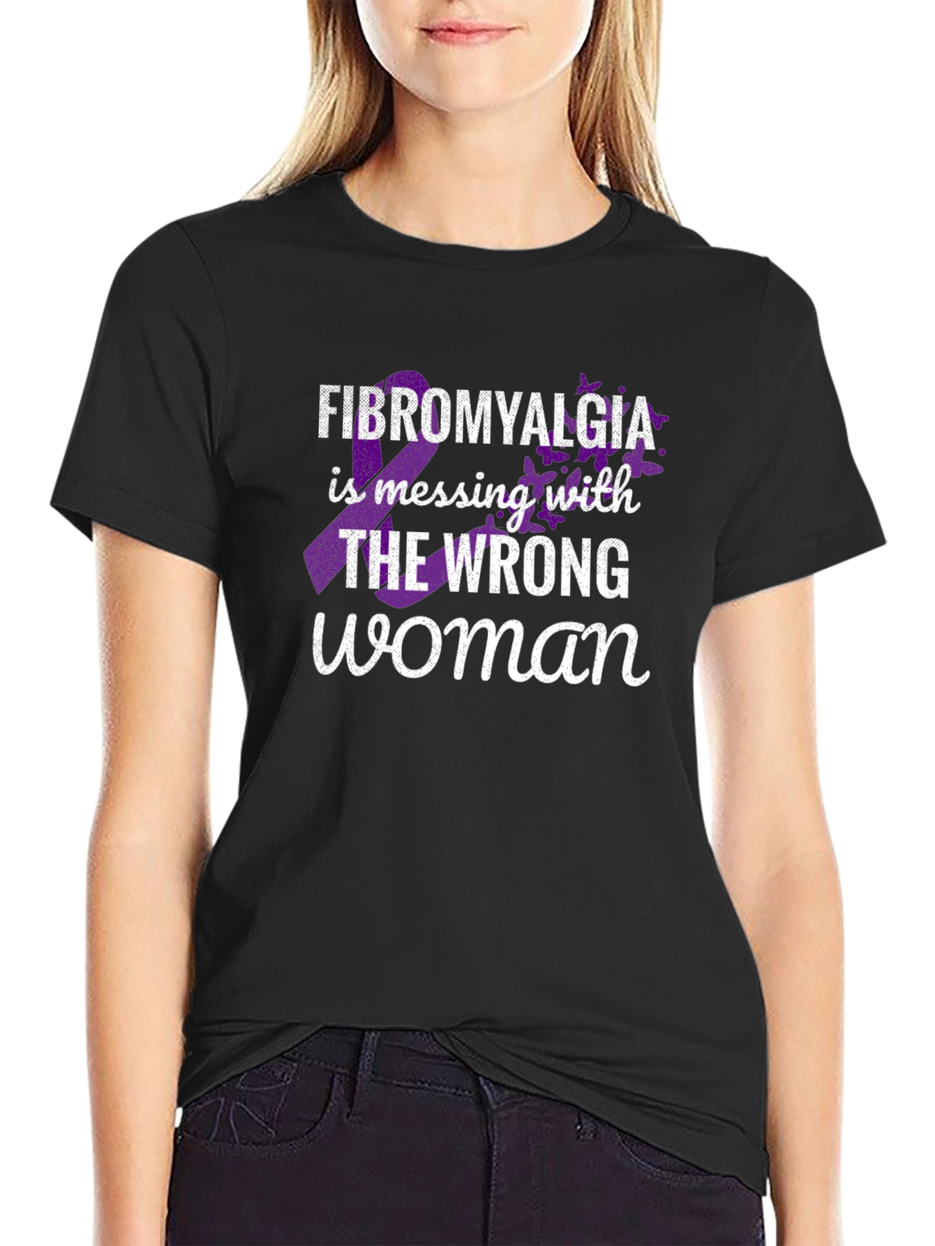 Fibromyalgia Awareness T-Shirt - Wrong Woman