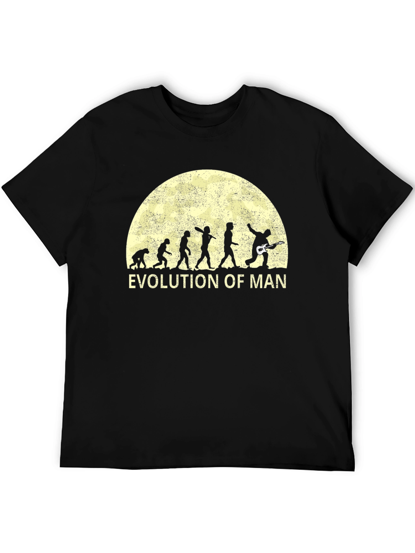 Evolution of Man Guitar T-Shirt