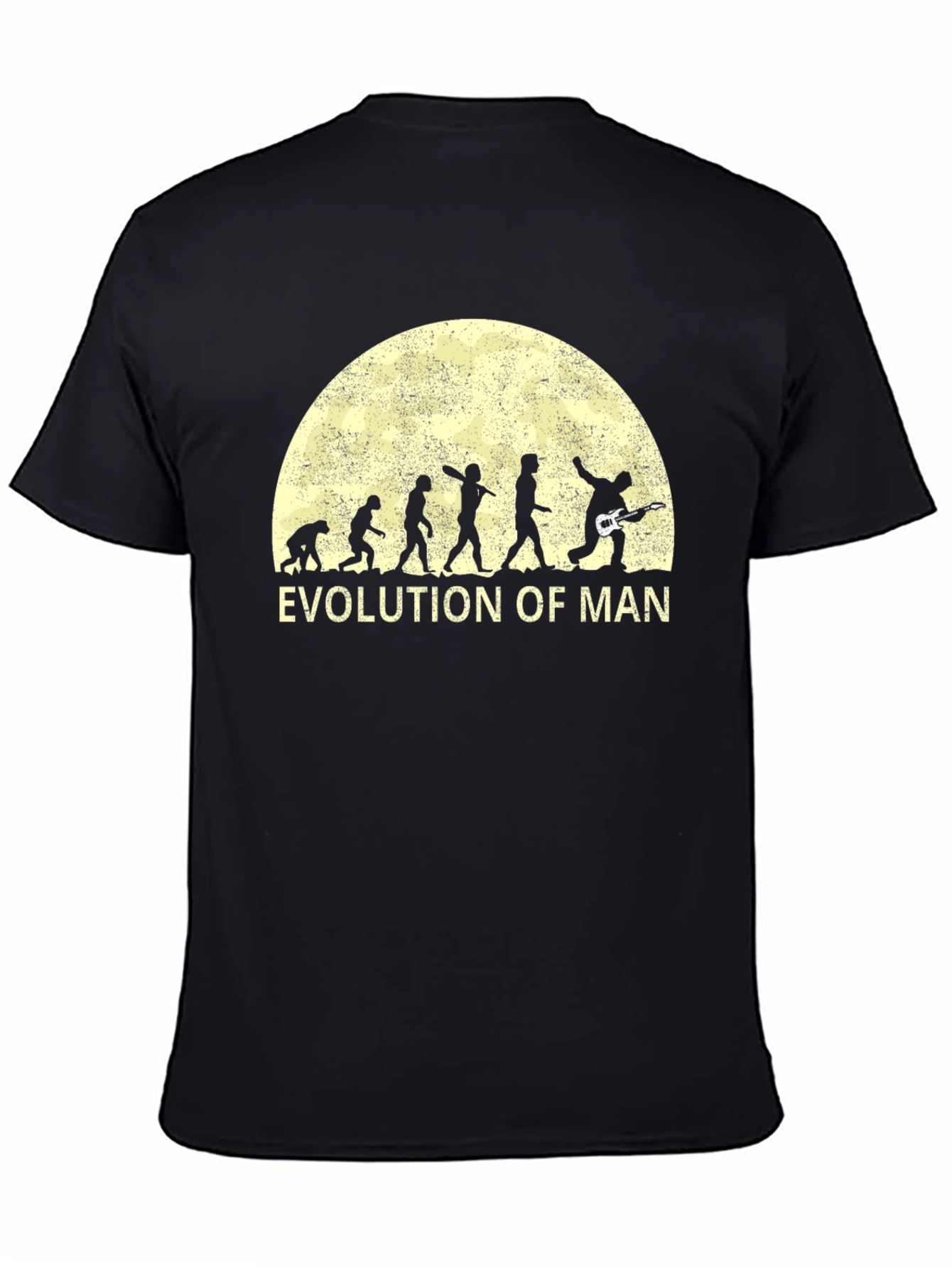 Evolution of Man Guitar T-Shirt