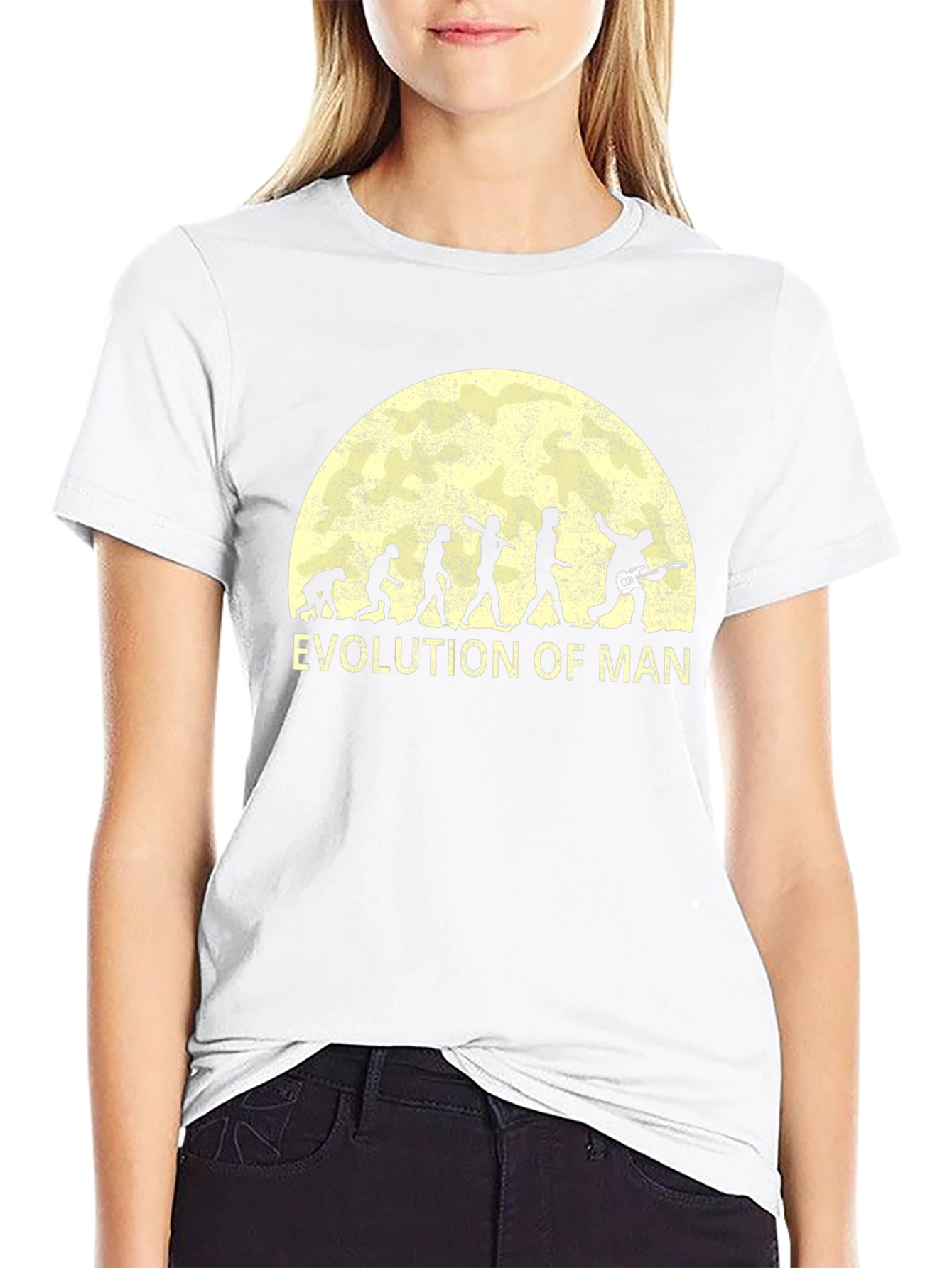 Evolution of Man Guitar T-Shirt