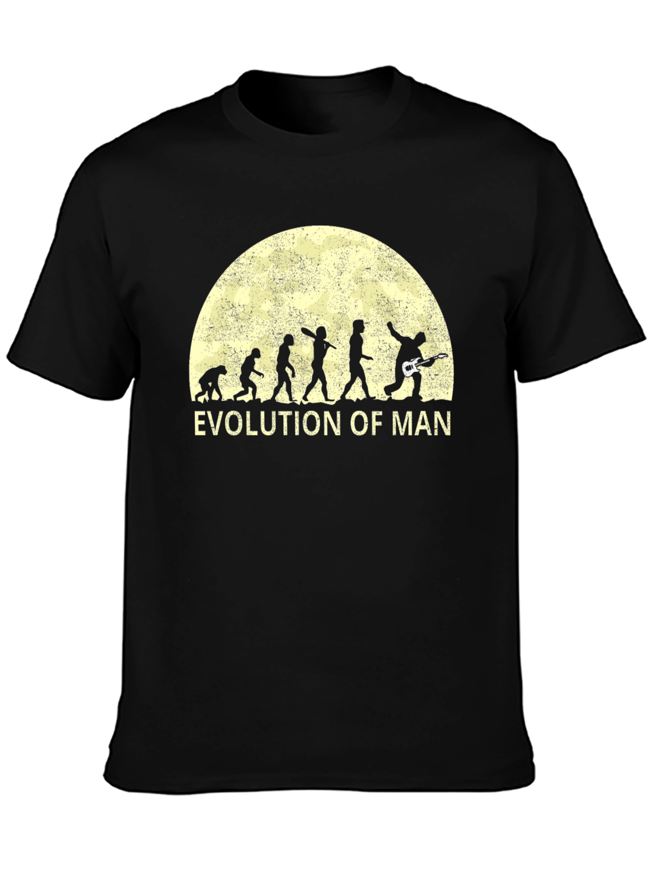 Evolution of Man Guitar T-Shirt