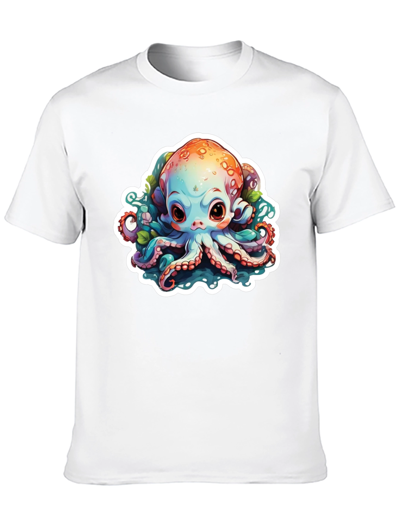 Cute Octopus Graphic T-Shirt - Unisex Black Tee