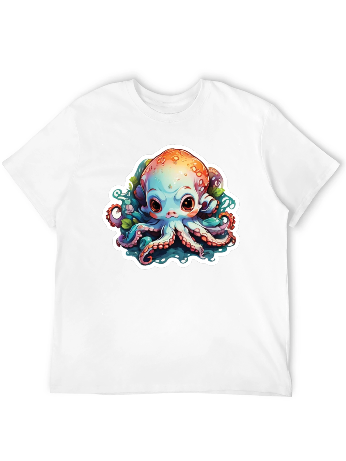 Cute Octopus Graphic T-Shirt - Unisex Black Tee