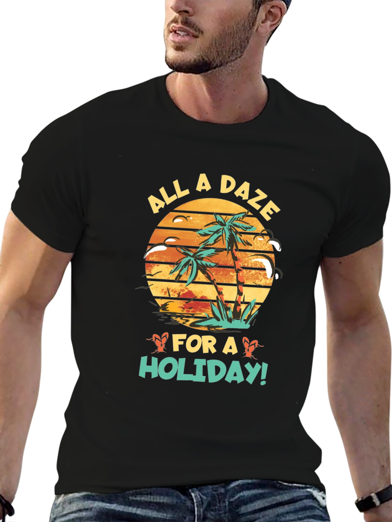 All a Daze for a Holiday Black T-Shirt