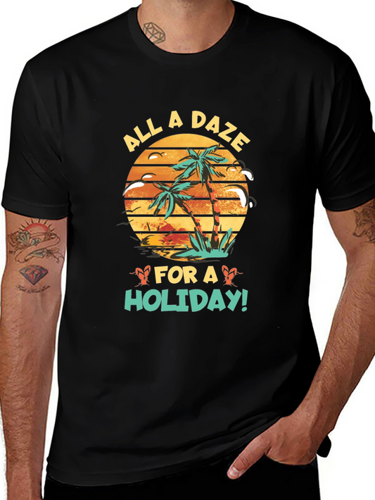 All a Daze for a Holiday Black T-Shirt