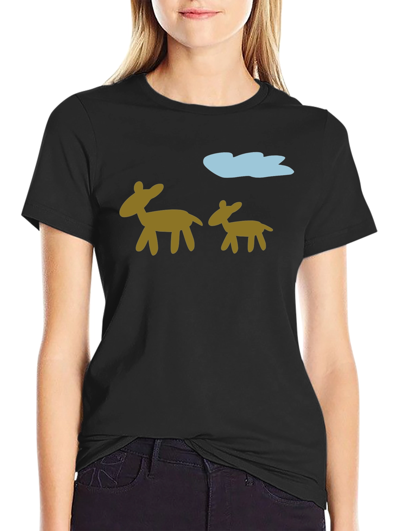 Quirky Deer Graphic Tee