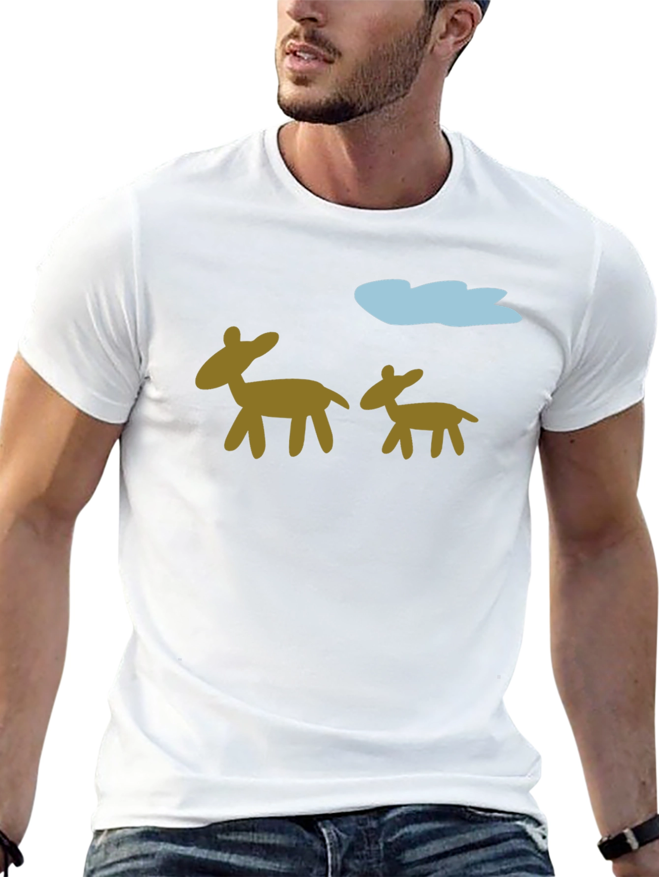Quirky Deer Graphic Tee
