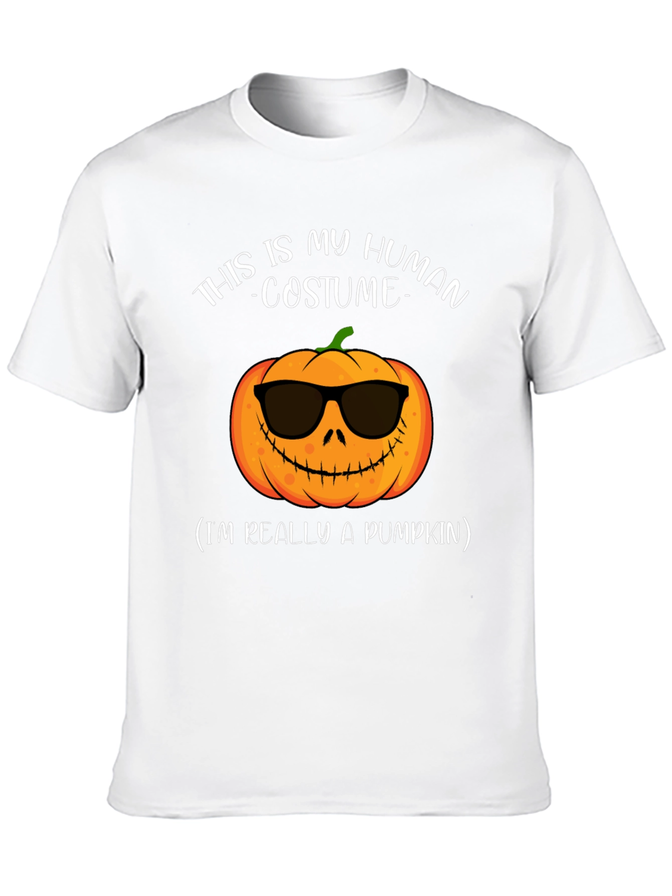 Human Costume Pumpkin T-Shirt