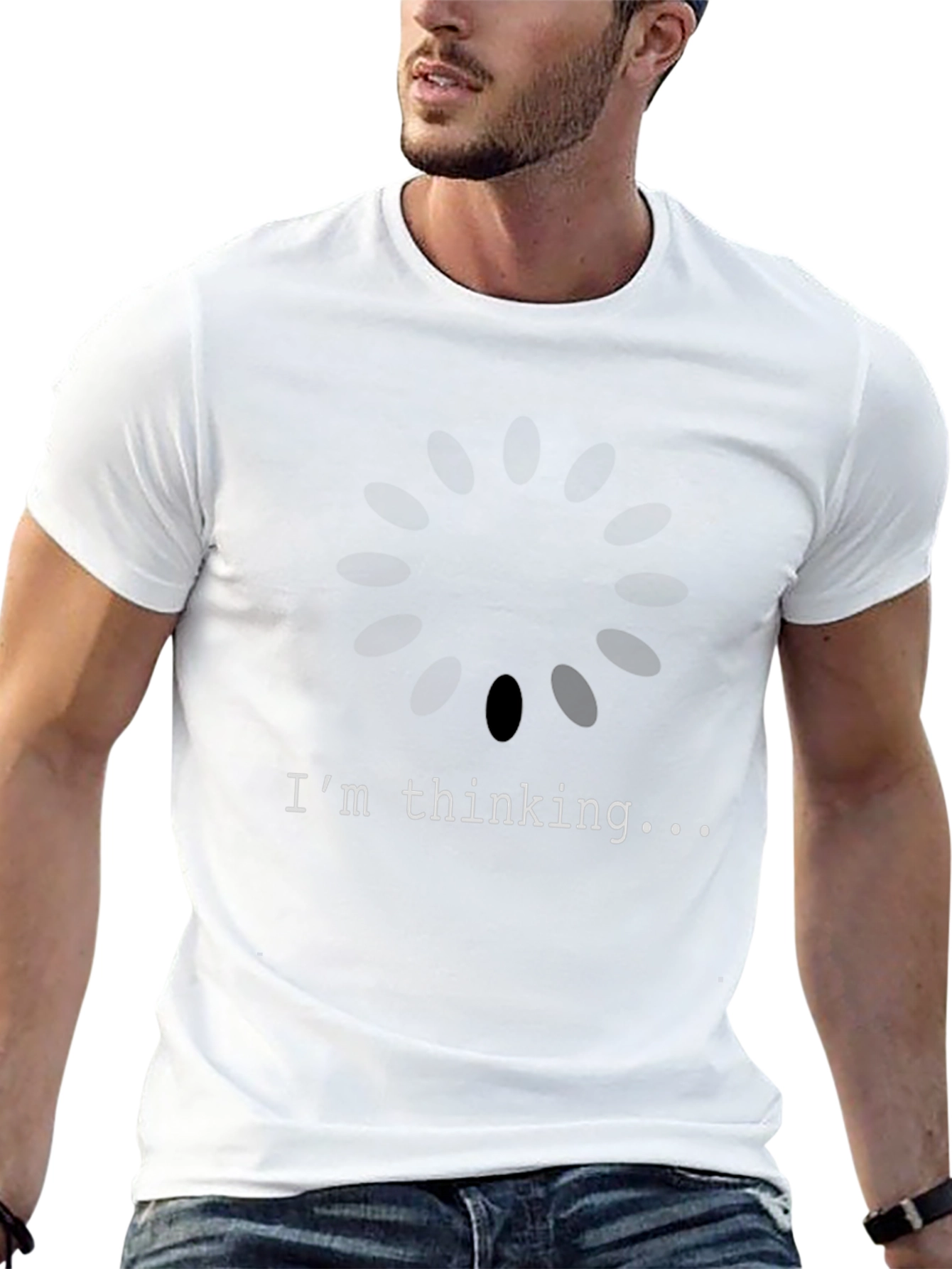 Im Thinking... Graphic Tee - Mens Black T-Shirt