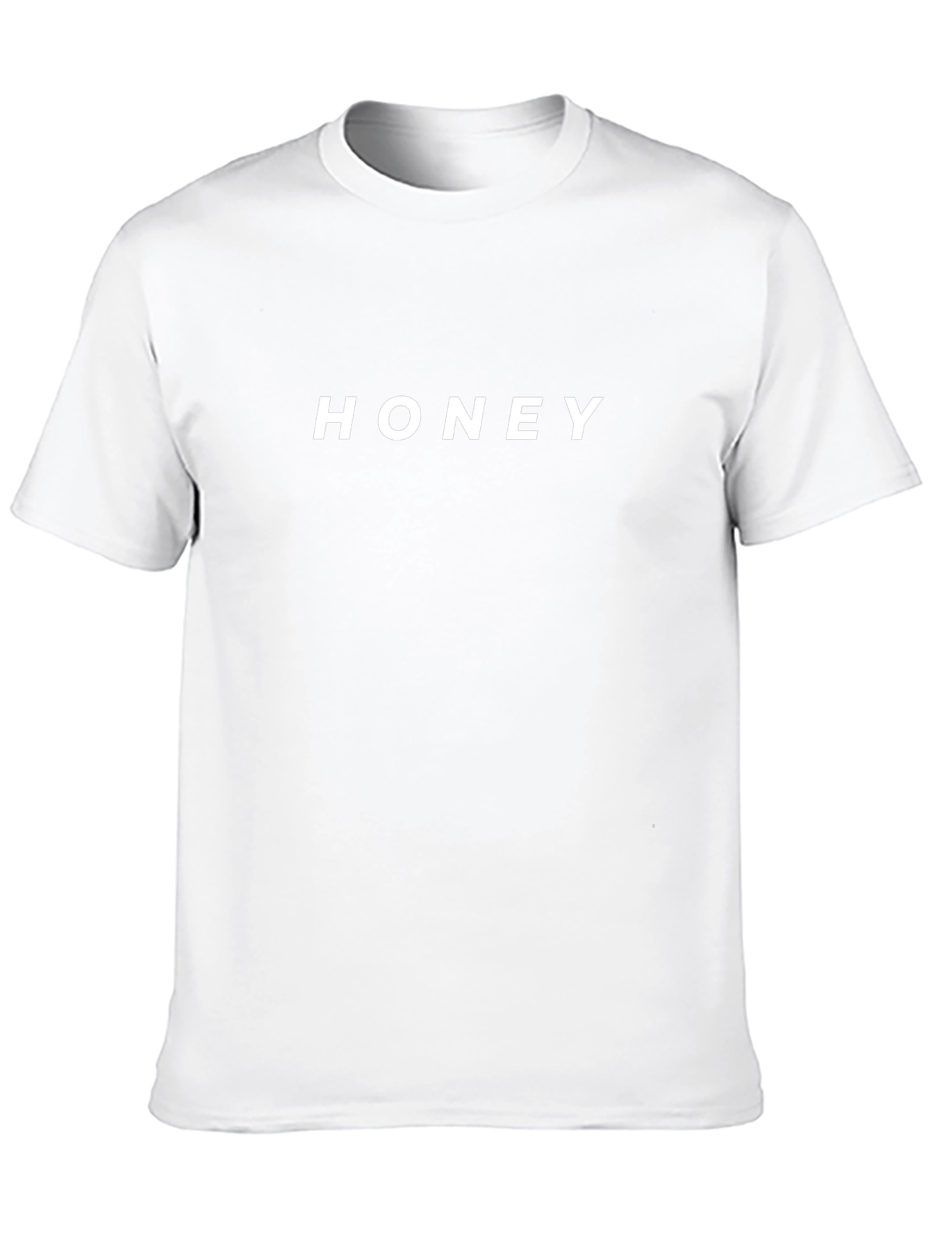 Honey Graphic Black T-Shirt | Crew Neck