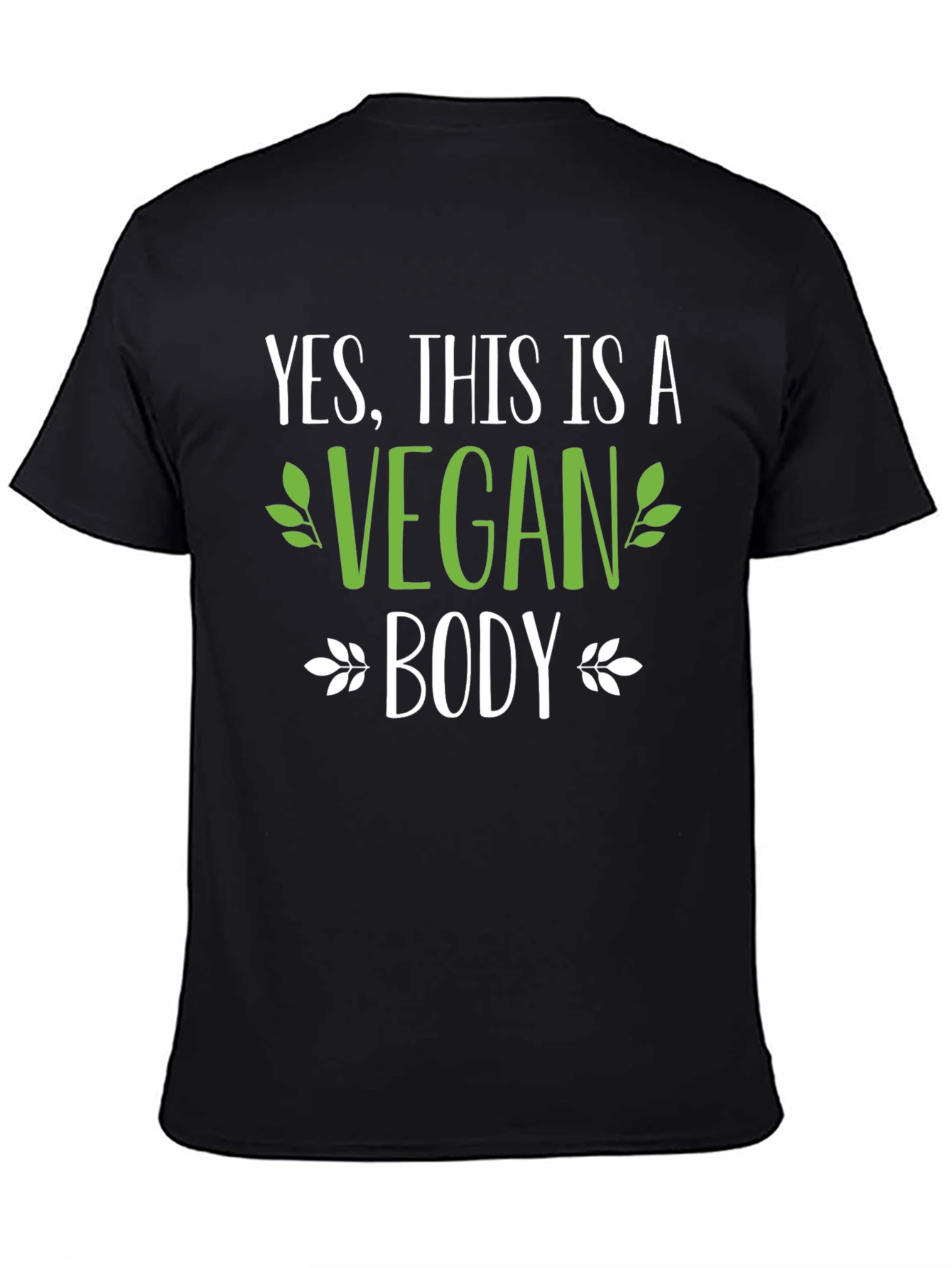 Vegan Body Graphic Print Tee Shirt