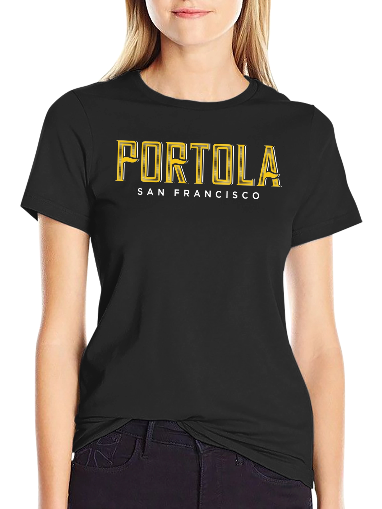 Portola San Francisco Black Graphic T-Shirt