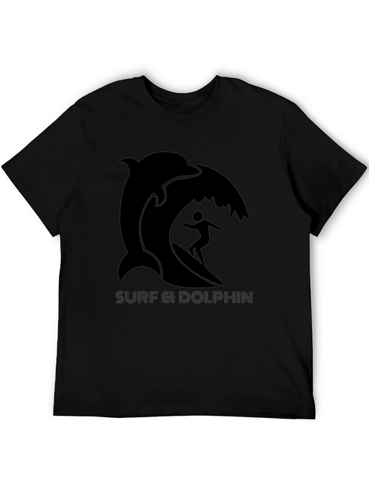 Surf & Dolphin Graphic T-Shirt