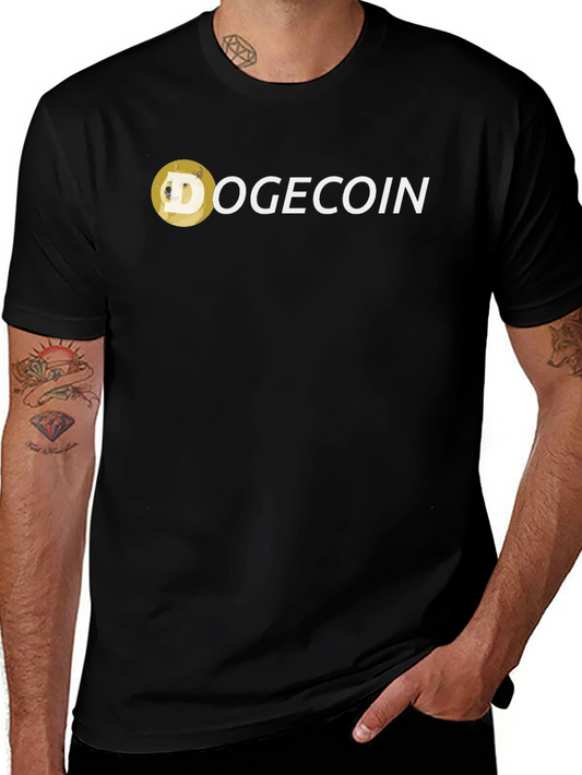 Dogecoin Meme Crypto Black T-Shirt