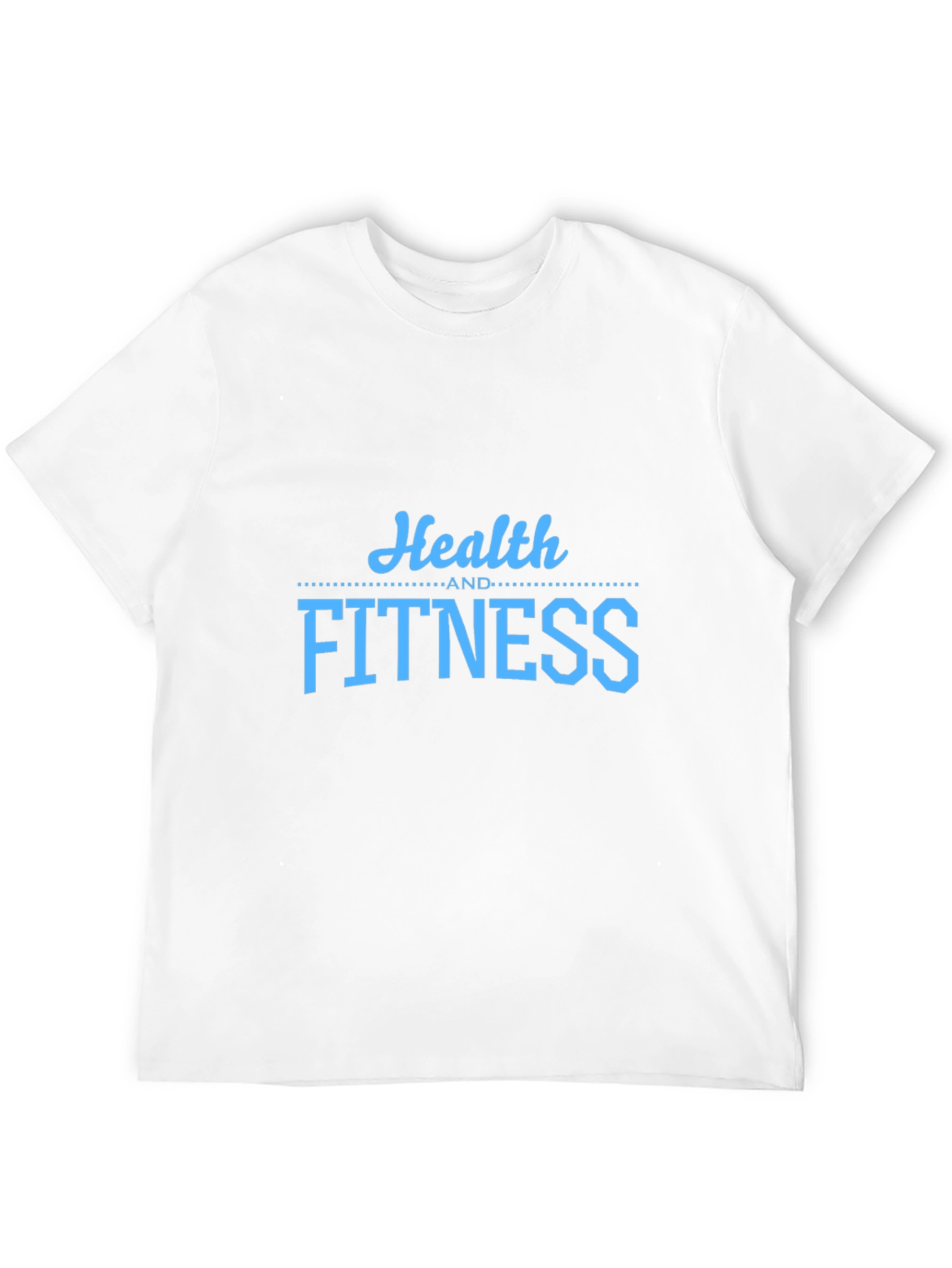 Health and Fitness Graphic T-Shirt - Black
