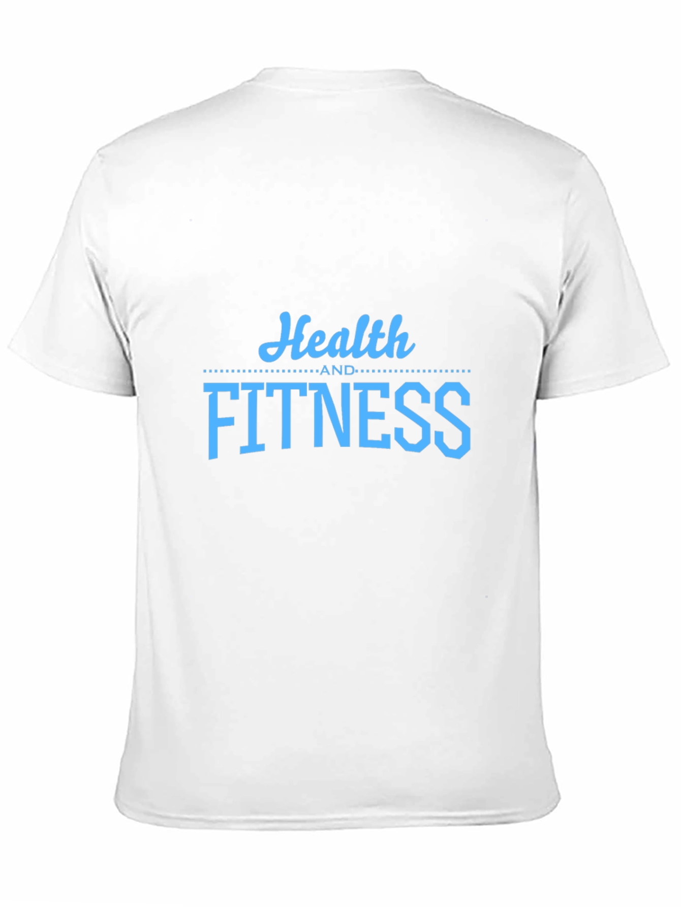 Health and Fitness Graphic T-Shirt - Black