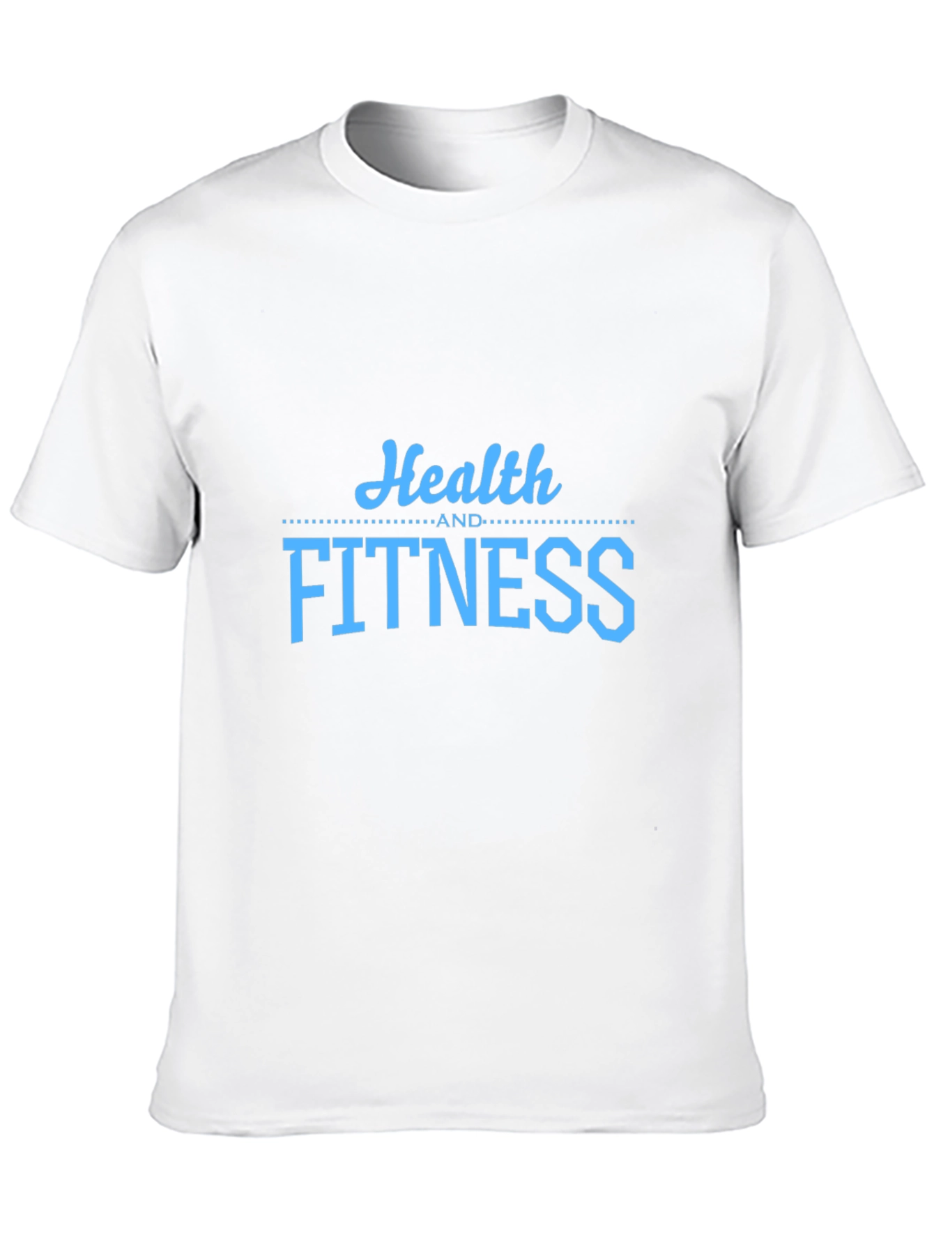 Health and Fitness Graphic T-Shirt - Black