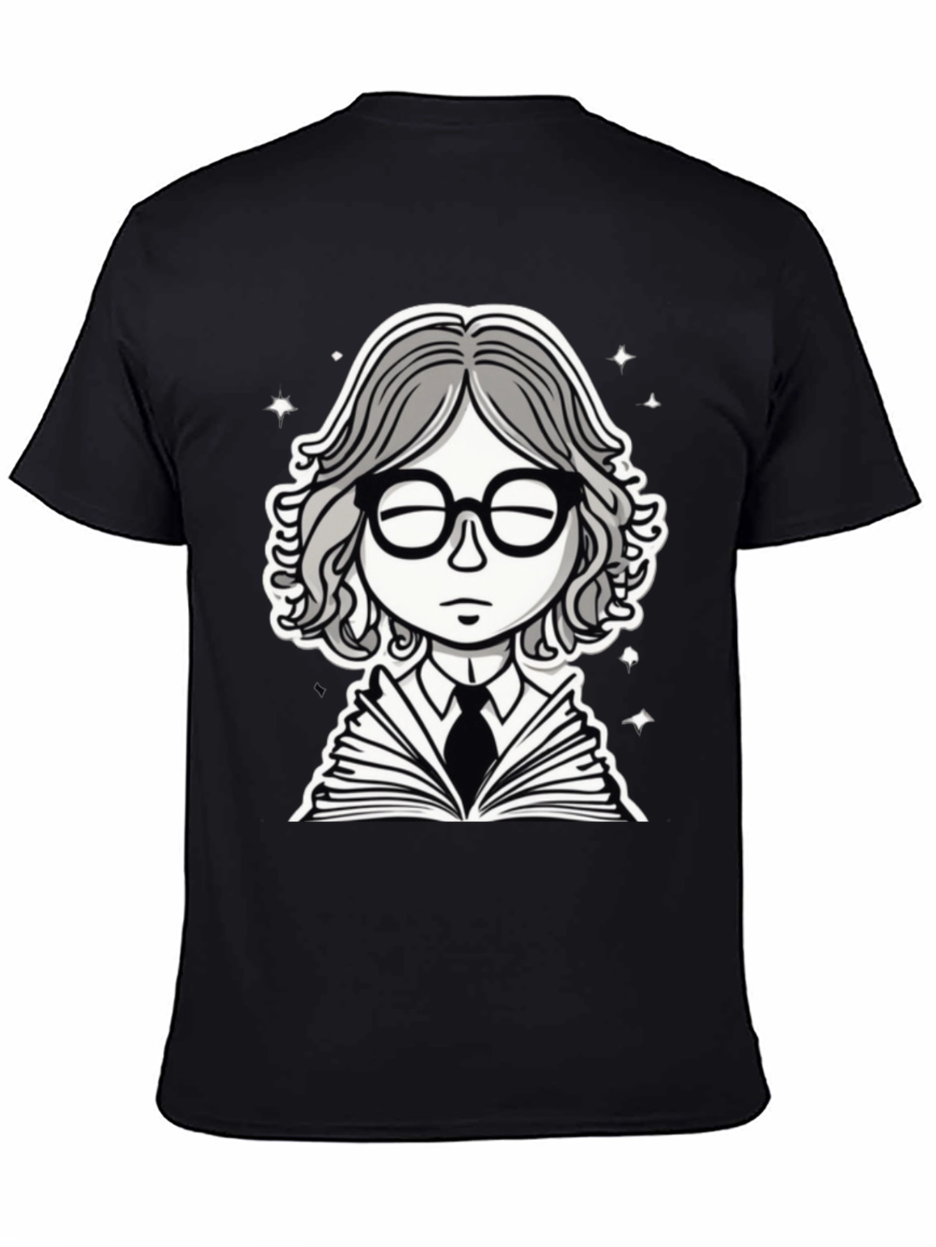 Bookworm Black Graphic Tee