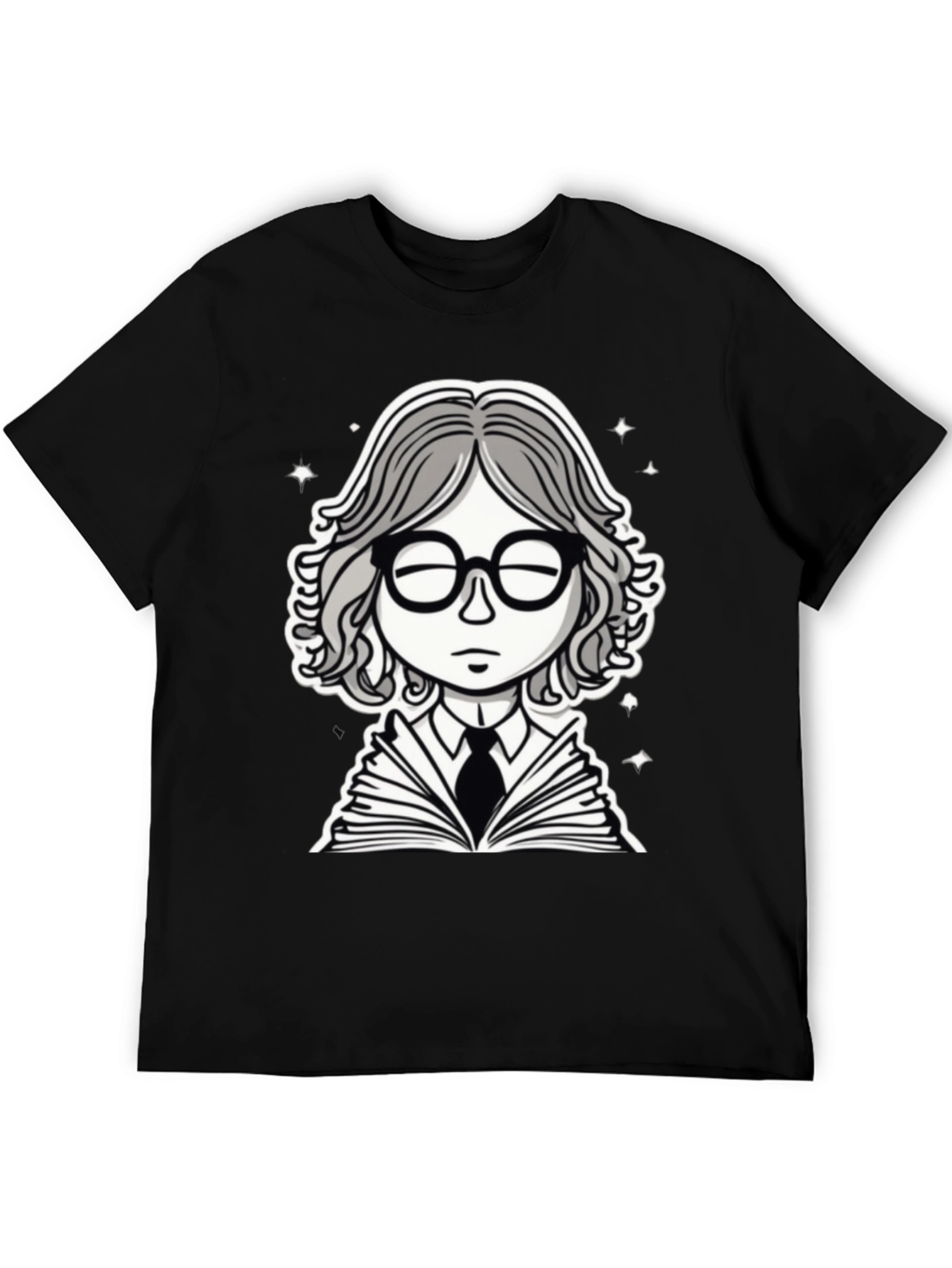 Bookworm Black Graphic Tee