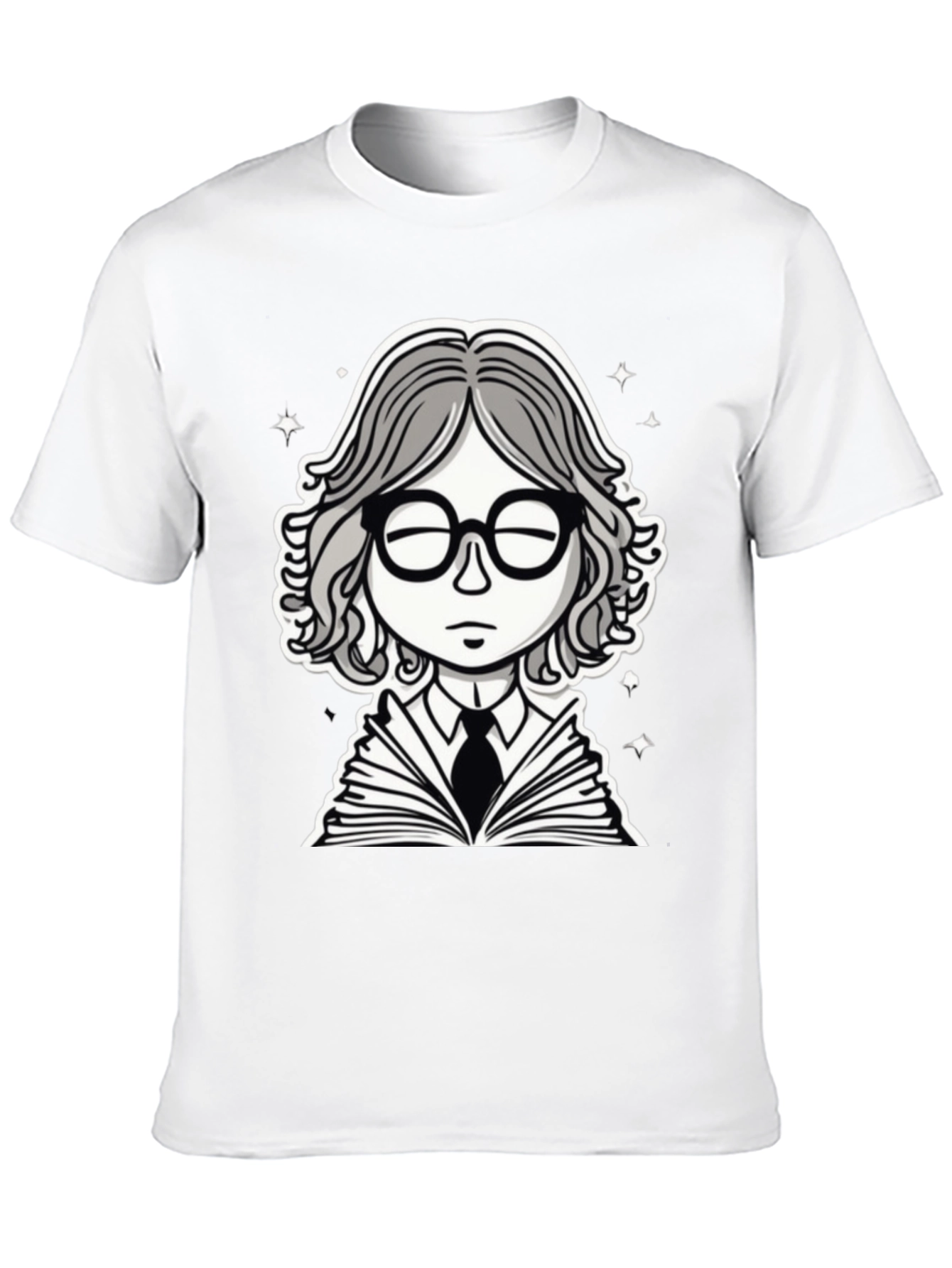 Bookworm Black Graphic Tee