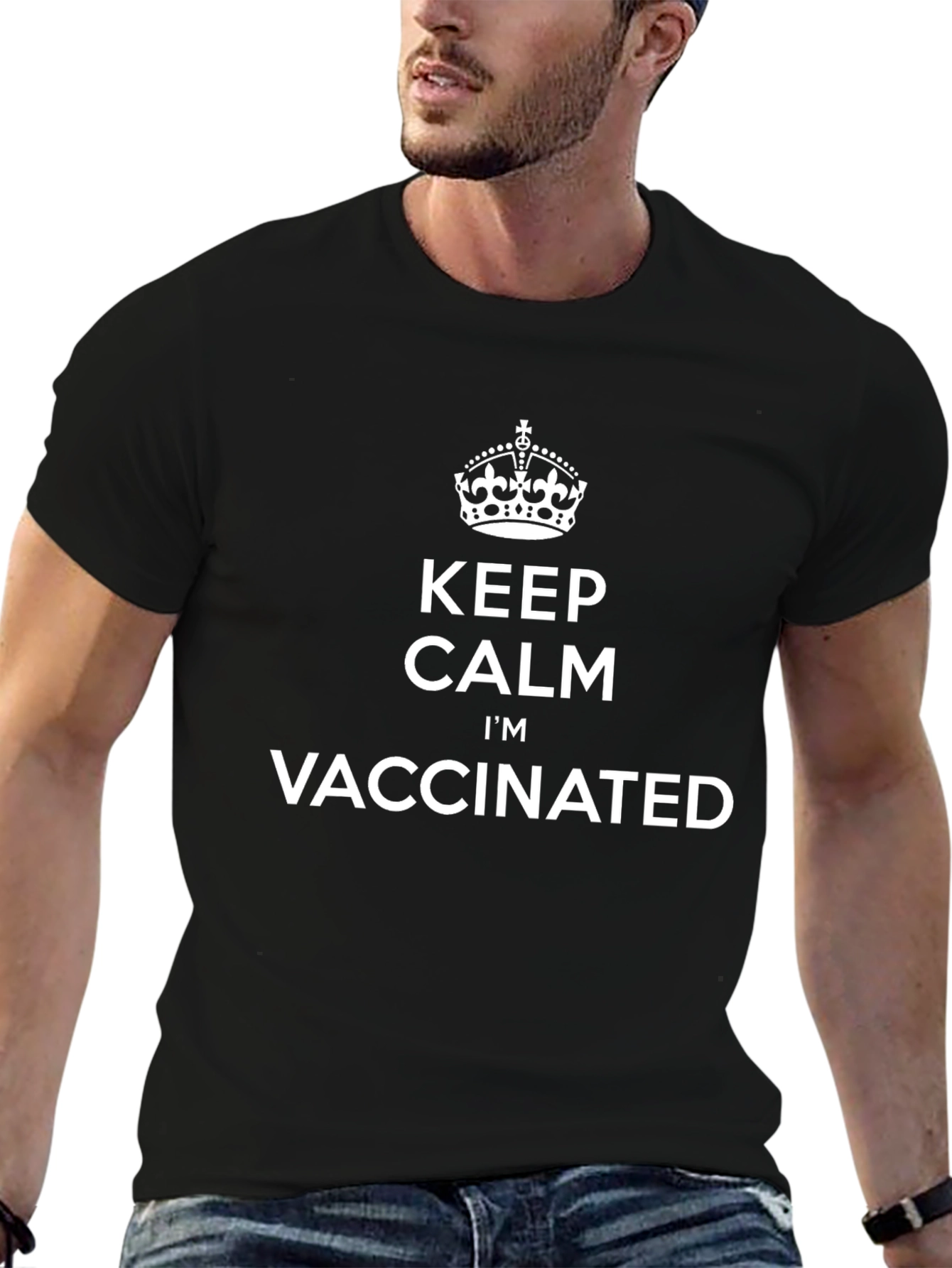 Keep Calm Im Vaccinated T-Shirt
