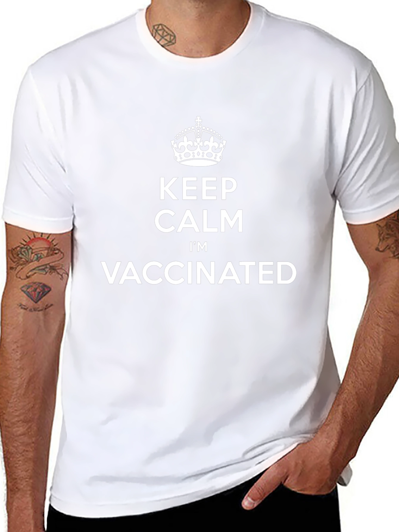 Keep Calm Im Vaccinated T-Shirt