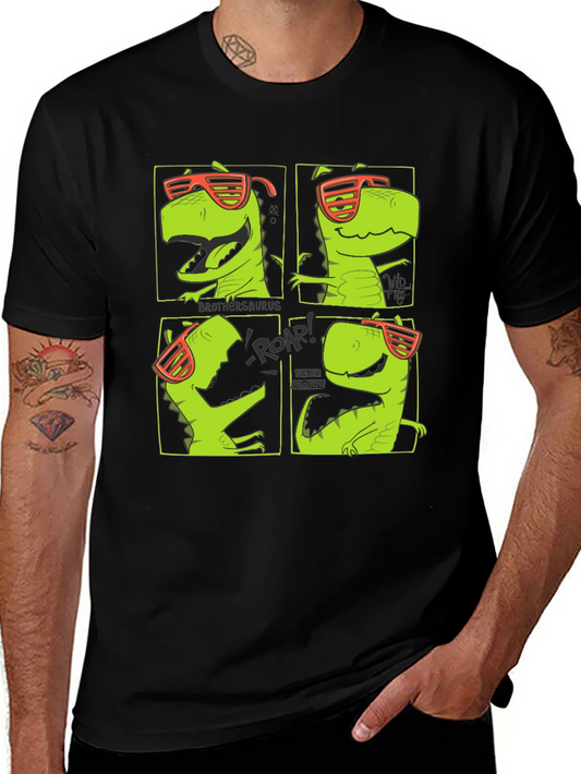 Cool Dinosaur Graphic Print T-Shirt