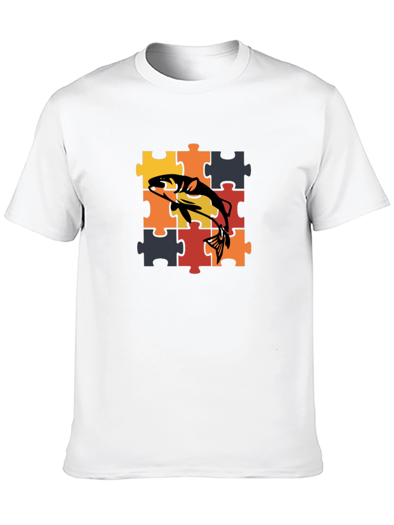 Fish Puzzle Piece T-Shirt