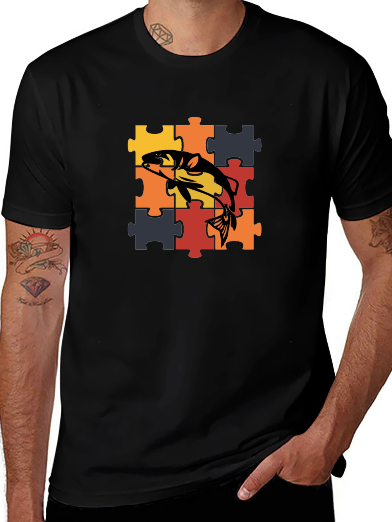 Fish Puzzle Piece T-Shirt