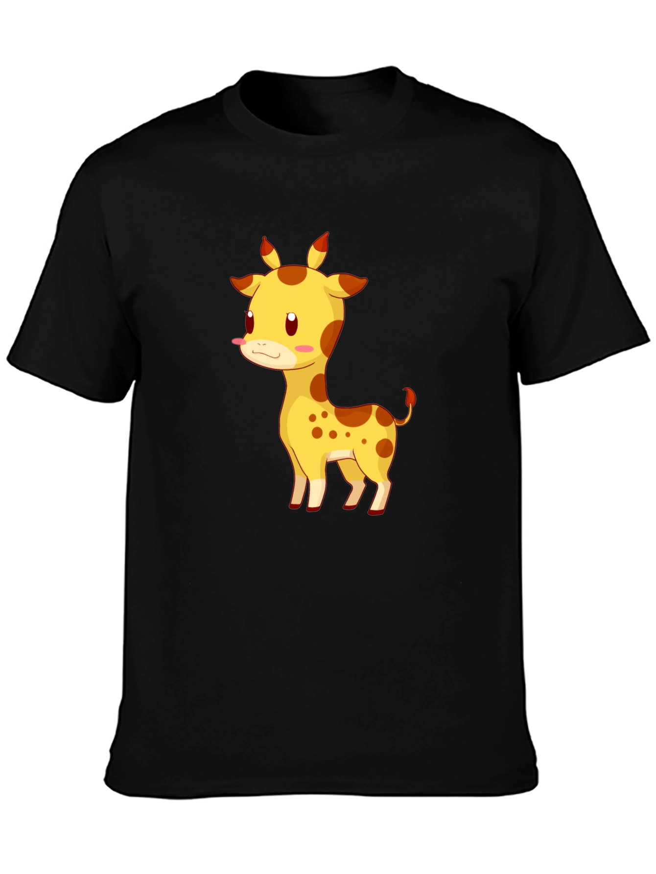 Giraffe Graphic Tee - Cute Cartoon Animal T-Shirt