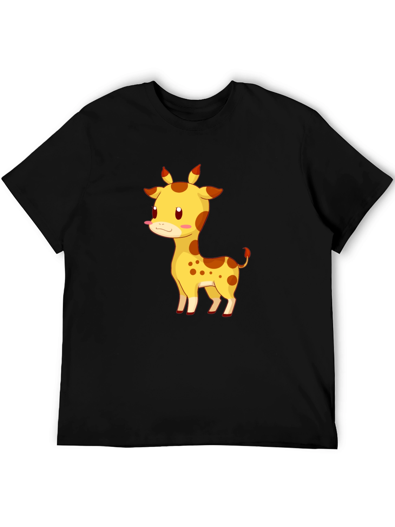 Giraffe Graphic Tee - Cute Cartoon Animal T-Shirt