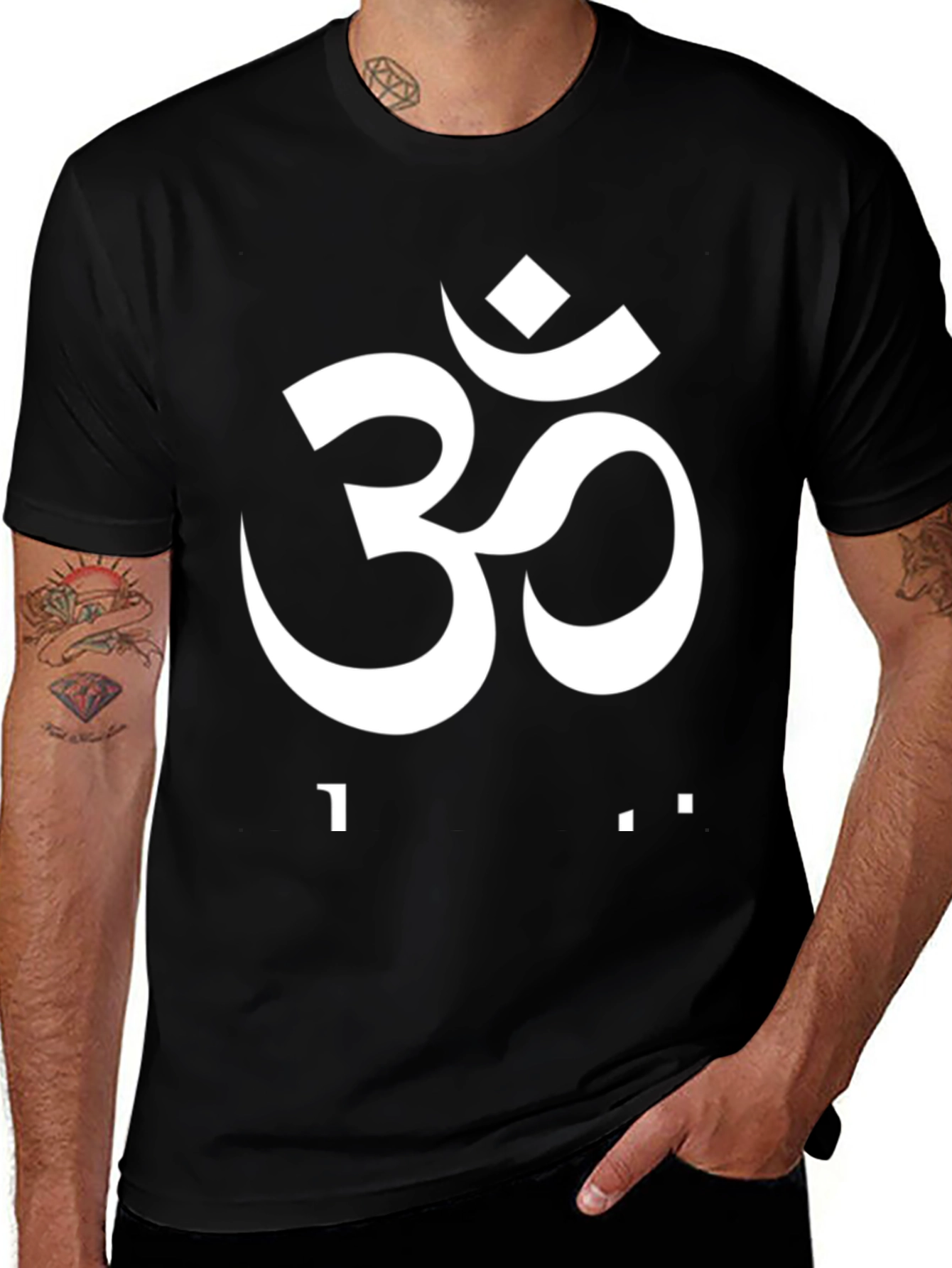 Om Symbol Graphic Tee - Black