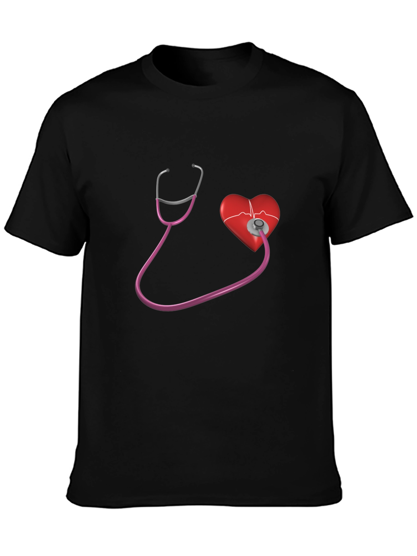 Heartbeat Stethoscope Graphic Tee