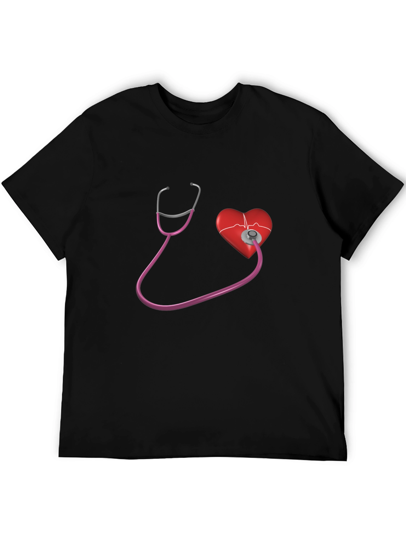 Heartbeat Stethoscope Graphic Tee