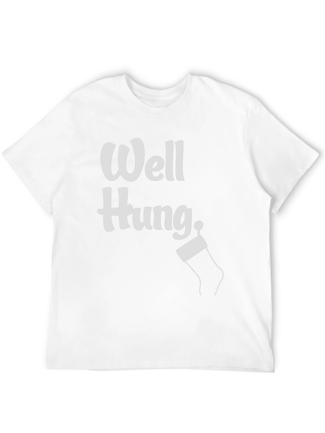 Funny Christmas Well Hung Stocking T-Shirt