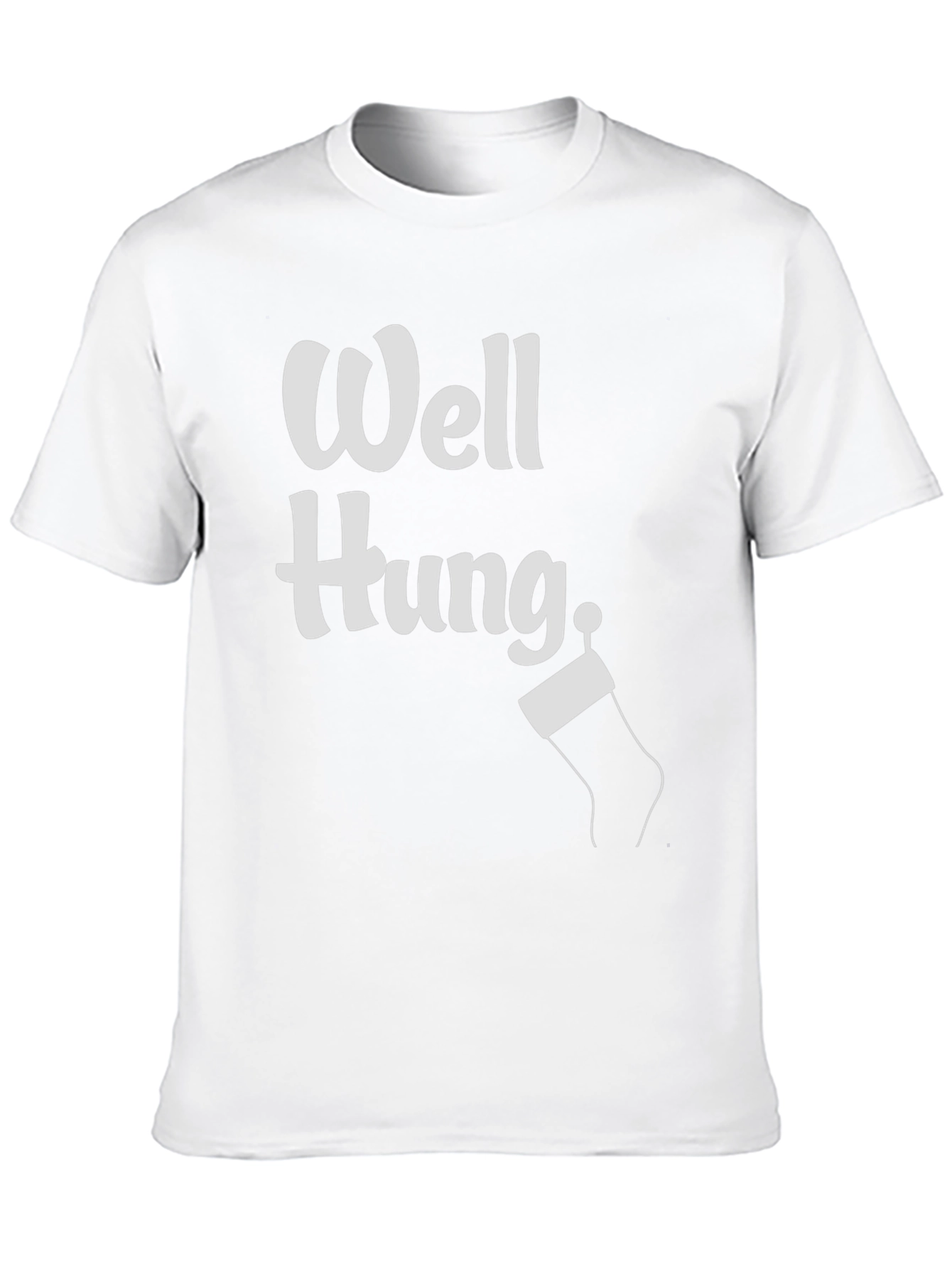 Funny Christmas Well Hung Stocking T-Shirt