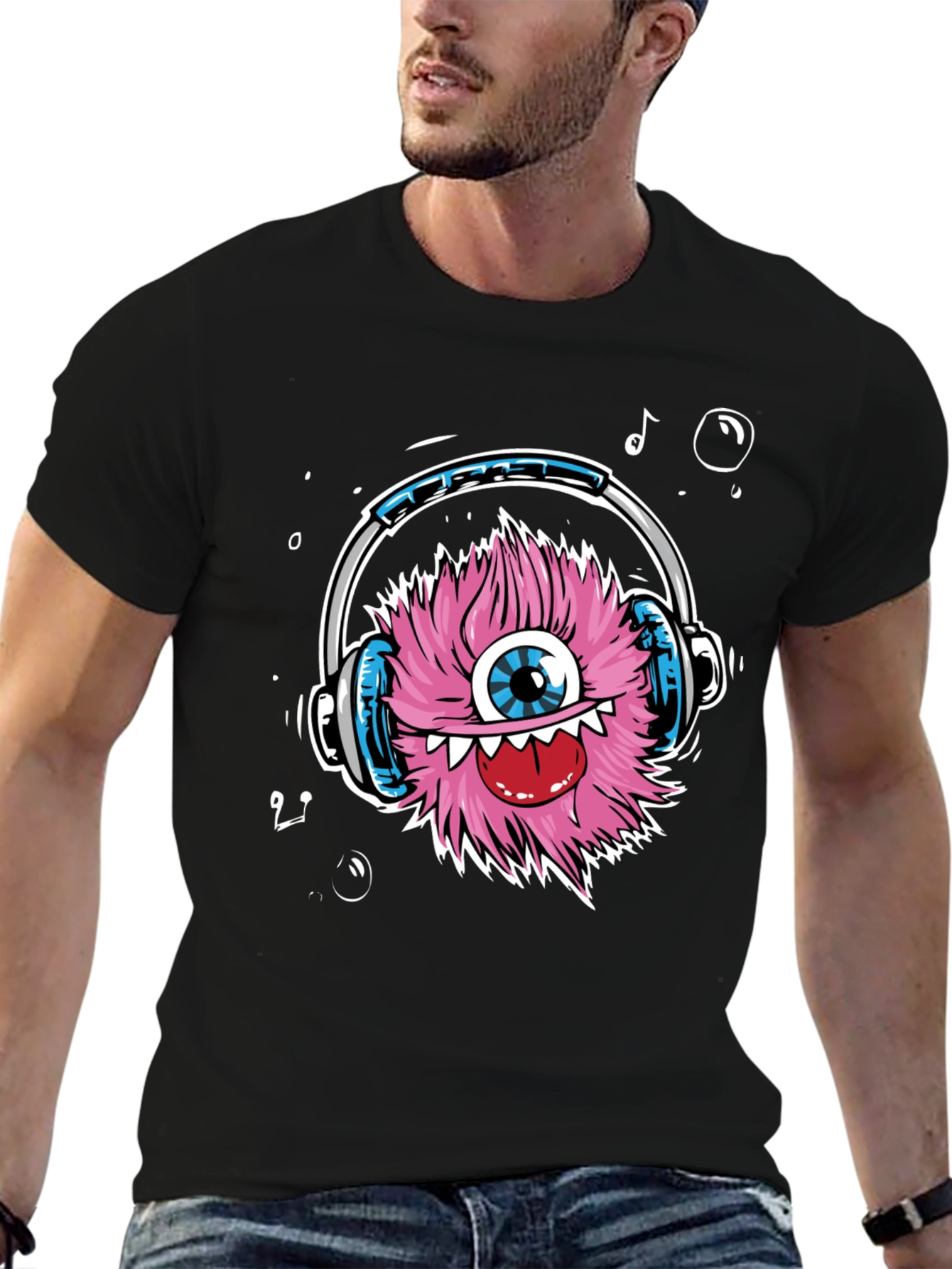 Funky Monster Headphone T-Shirt