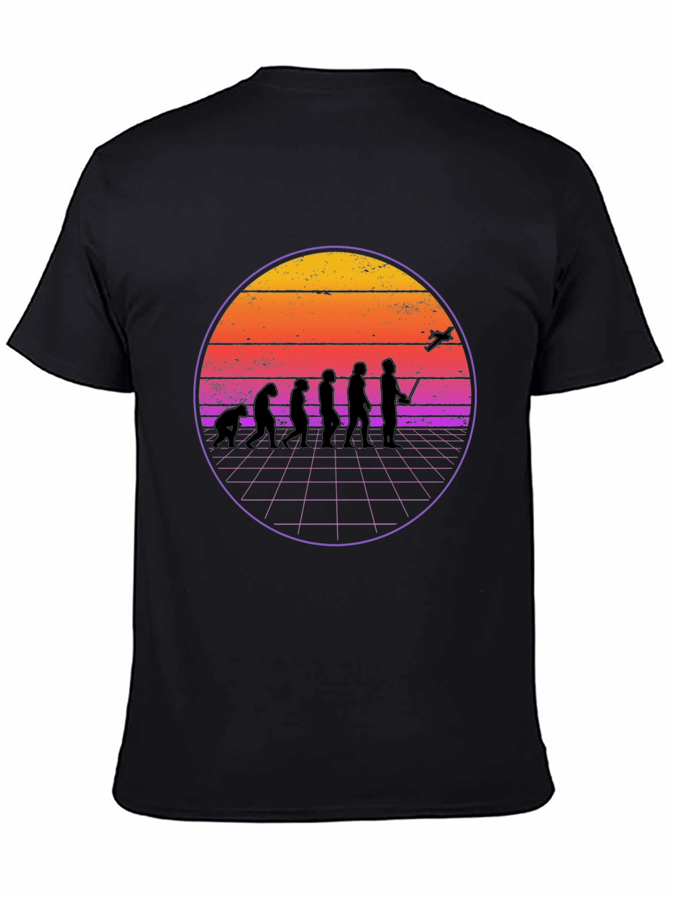 Retro Evolution T-Shirt - Man to Drone