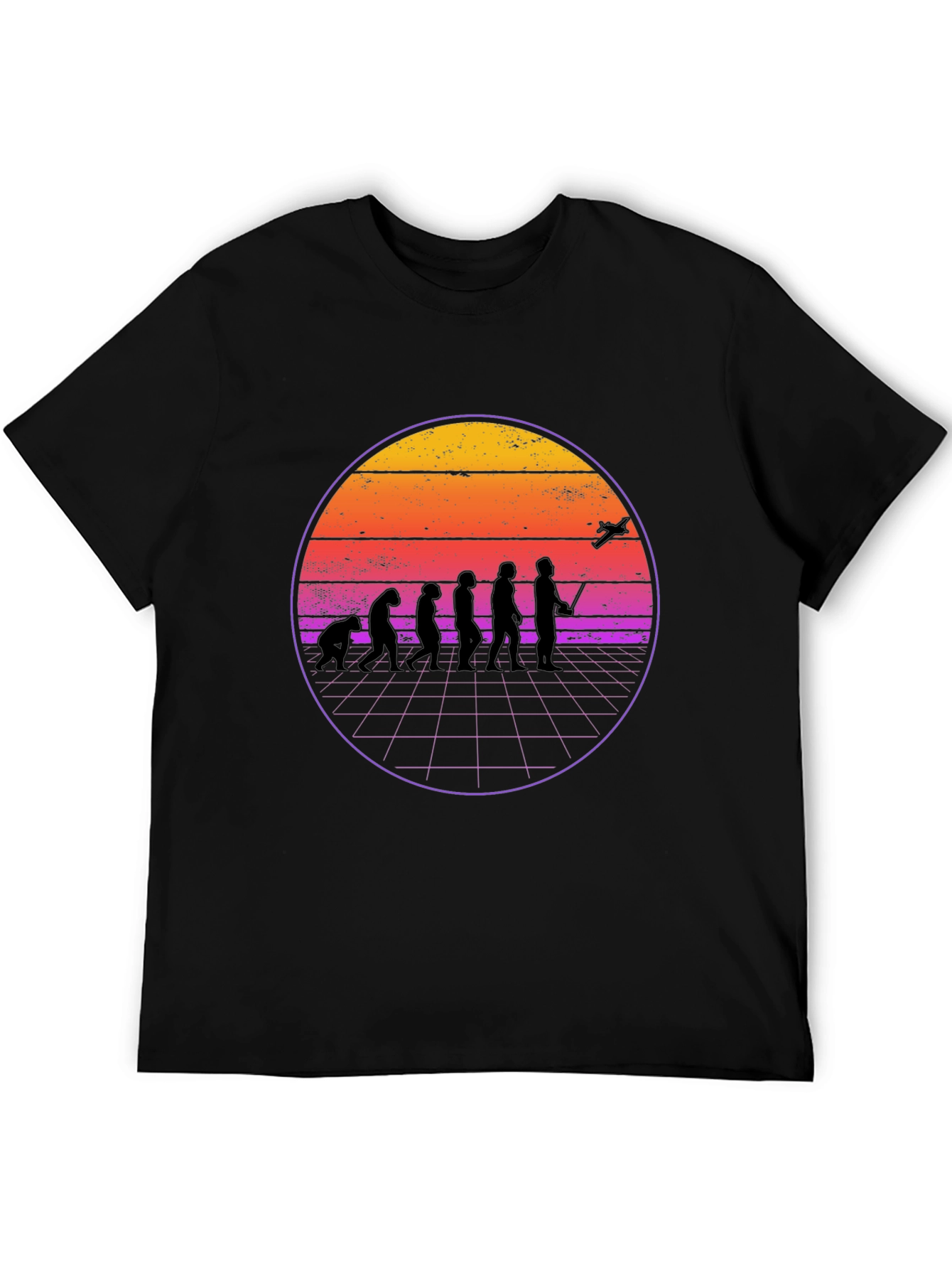 Retro Evolution T-Shirt - Man to Drone
