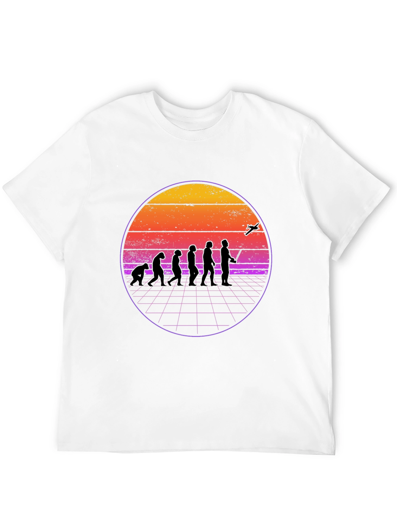 Retro Evolution T-Shirt - Man to Drone