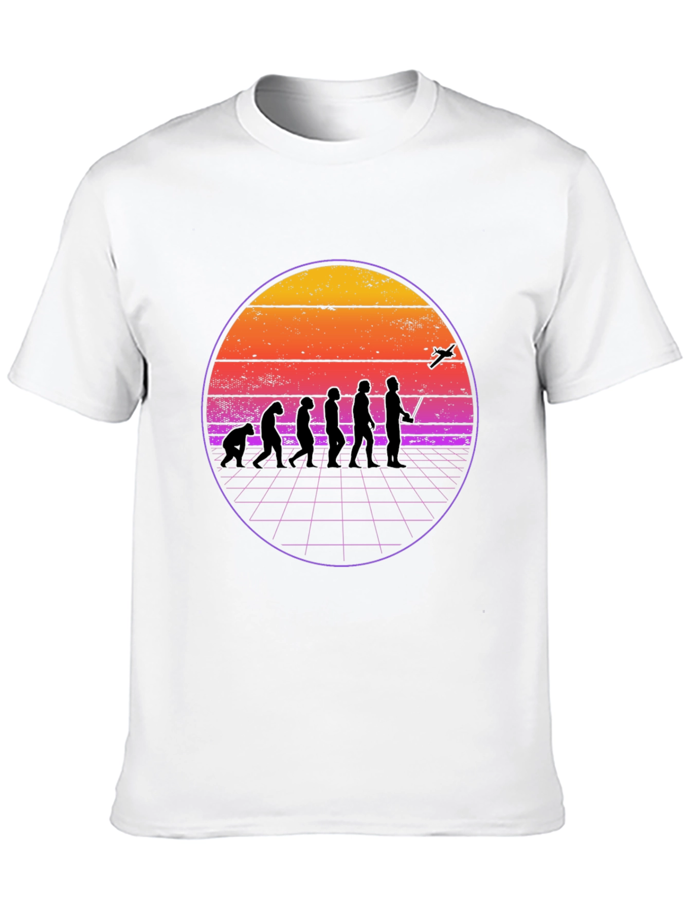 Retro Evolution T-Shirt - Man to Drone