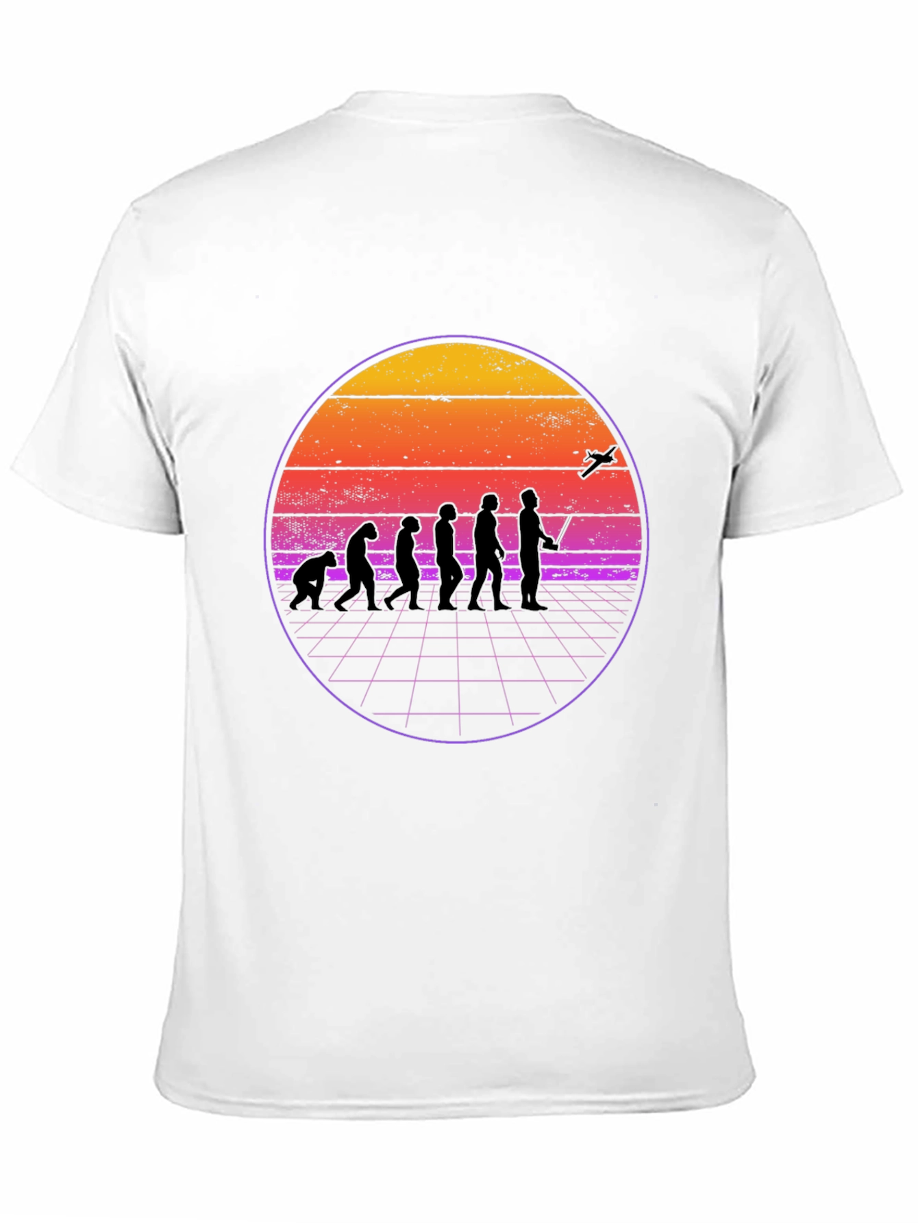 Retro Evolution T-Shirt - Man to Drone