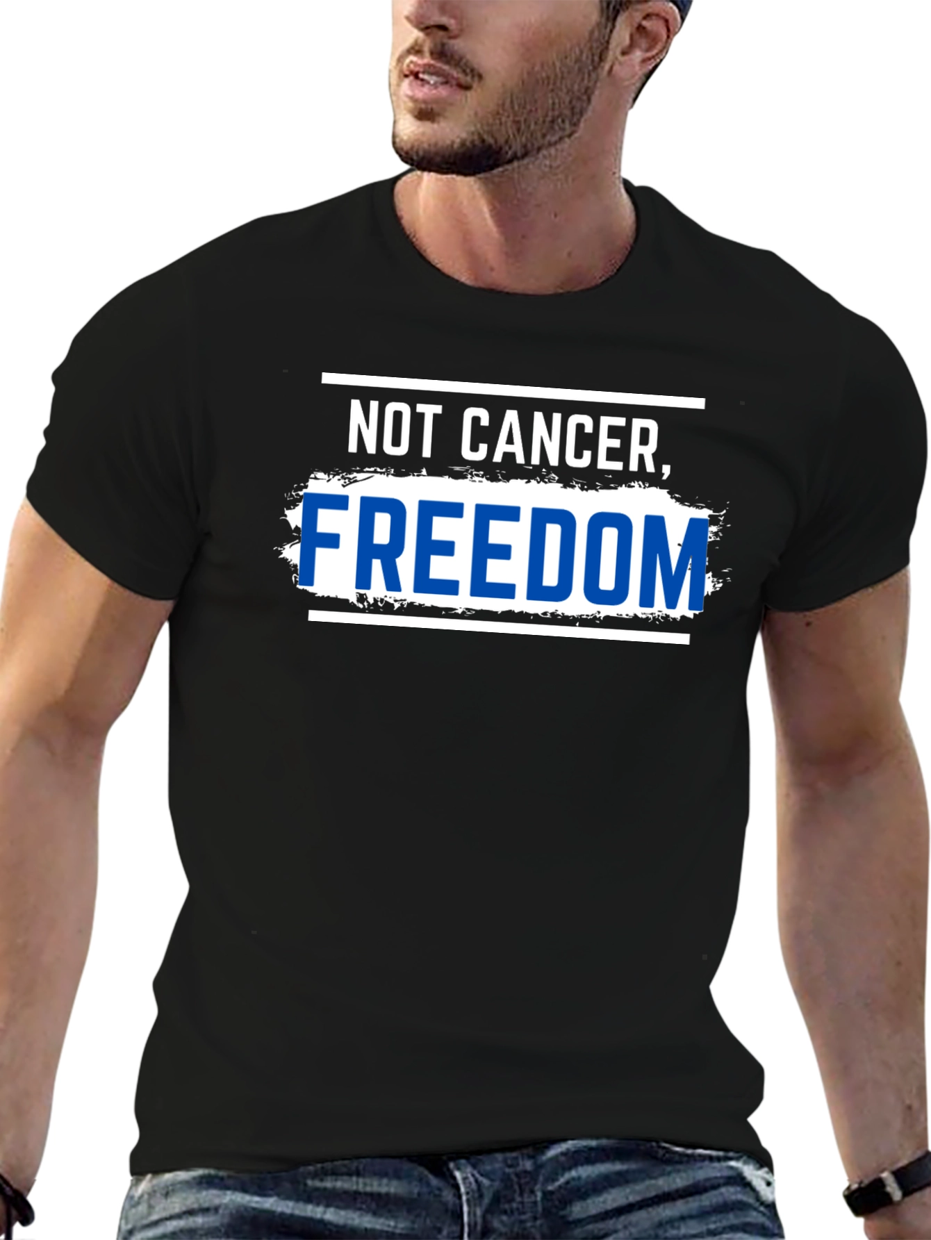 Not Cancer Freedom T-Shirt Black