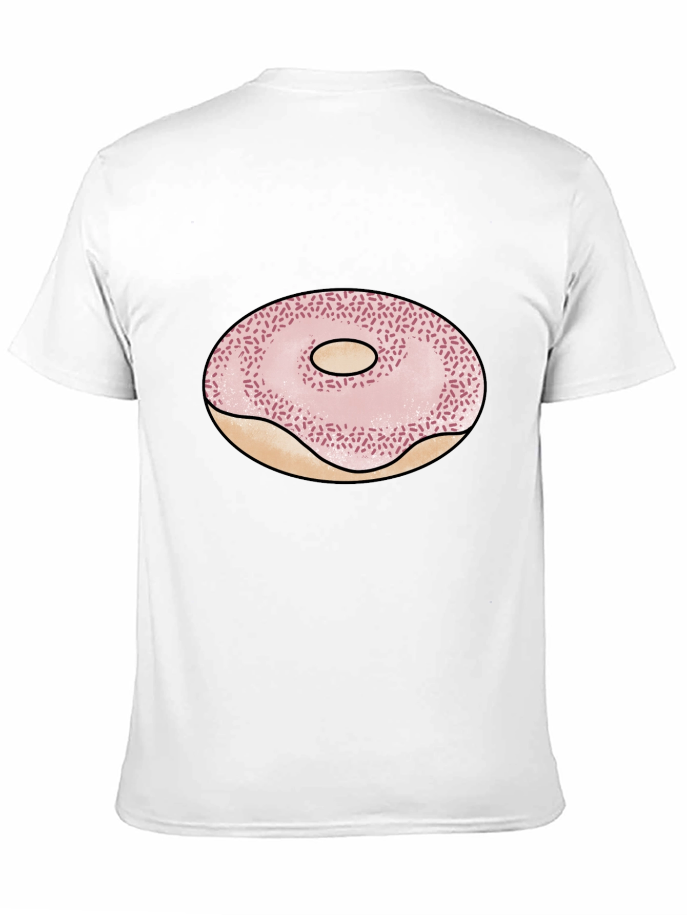 Donut Graphic Black T-Shirt - Casual Style