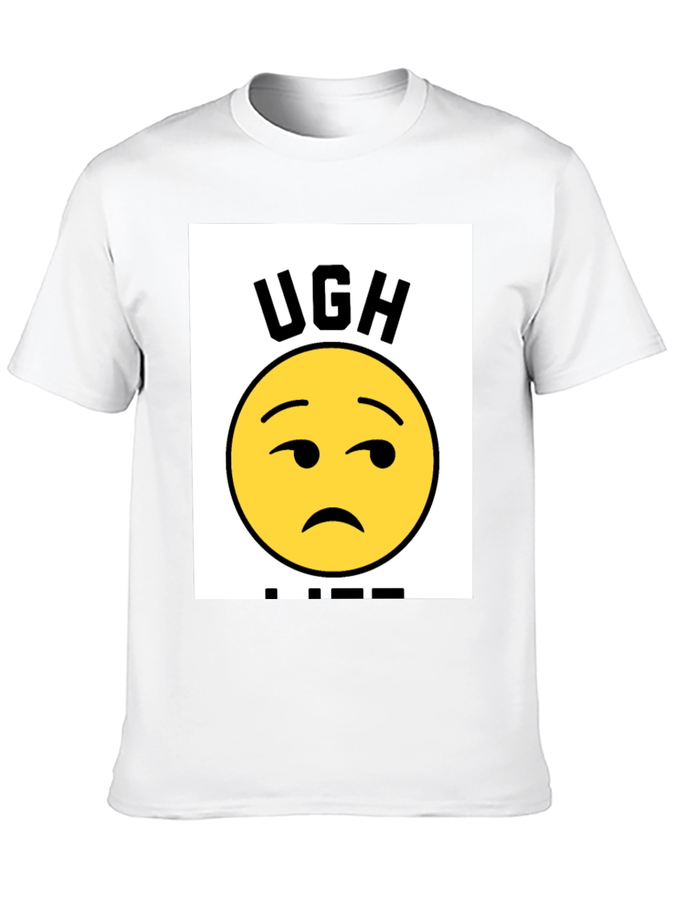 Ugh Life Graphic T-Shirt - Black Casual Tee